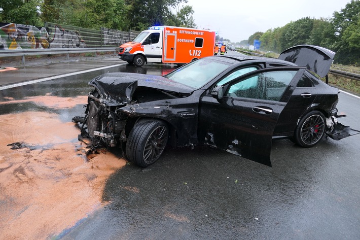 FW-DO: Unfall auf der BAB 45 verursacht langen Stau