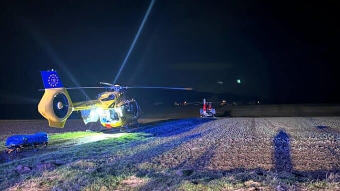 FW-DT: Alleinunfall - 3 Schwerverletzte Personen