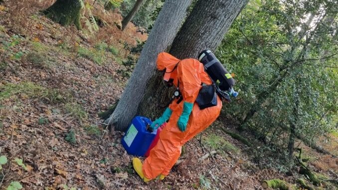 FW Datteln: Fässer mit unbekanntem Inhalt in der Haard