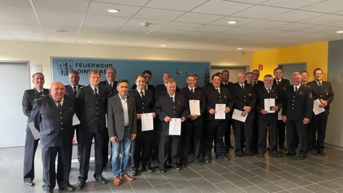 FW Dinslaken: Verleihung der Feuerwehr- und Katastrophenschutz Einsatzmedaille des Landes NRW