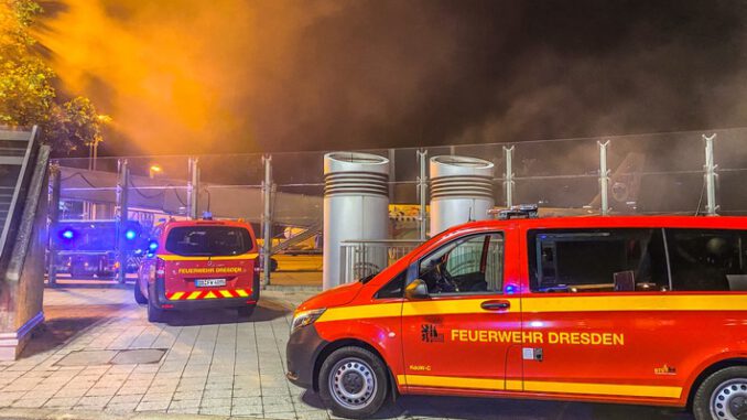 FW Dresden: Achtung Übung: Brand im Eisenbahntunnel am Flughafen Dresden