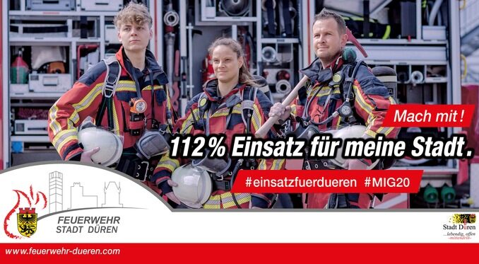 FW Düren: +++ Neue Mitglieder für die Feuerwehr Stadt Düren +++ Re-Start der Kampagne zur Mitgliedergewinnung 2023