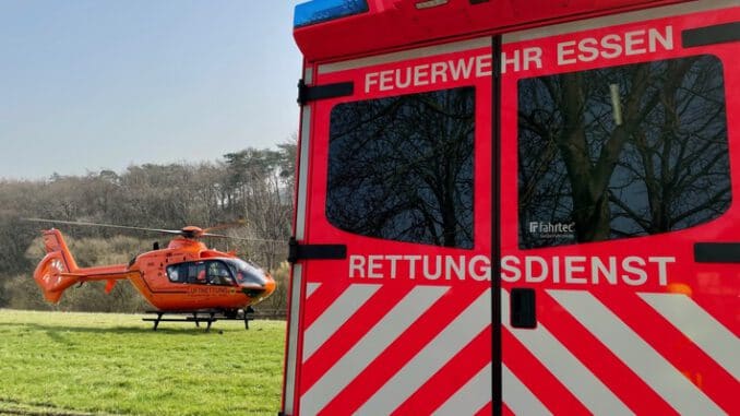 FW-E: Achtzehn Monate altes Kind verbrüht - Rettungshubschrauber im Einsatz