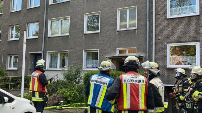 FW-E: Zwei Schäferhunde sterben bei Wohnungsbrand in einem Mehrfamilienhaus