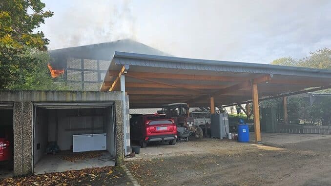 FW-EN: Brand am Reiterhof Bühren
