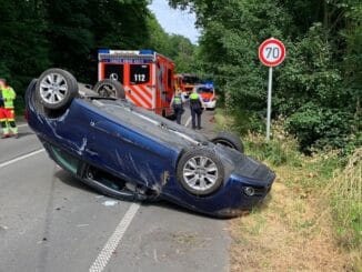 FW-EN: PKW landet auf dem Dach