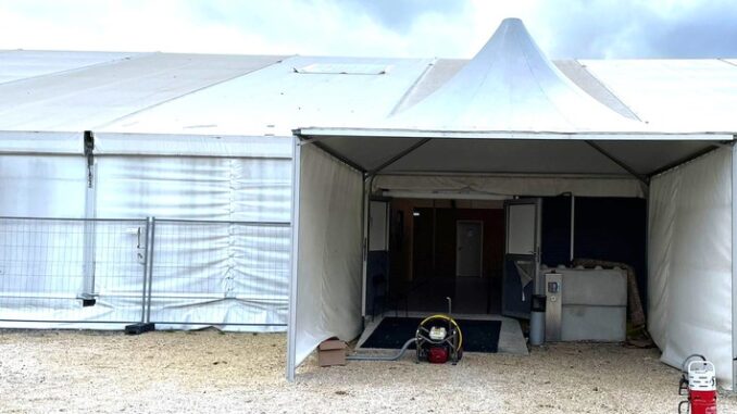 FW Eigeltingen: Feuerwehr-Einsatz in der Notunterkunft in Eigeltingen