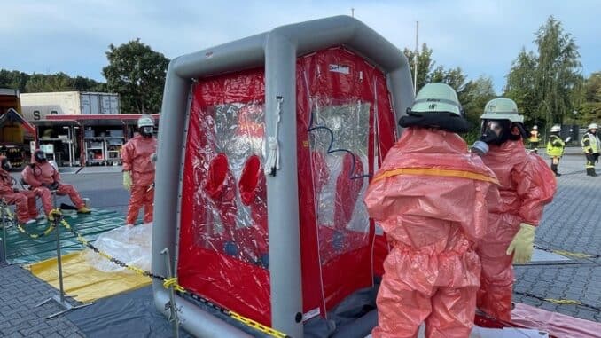 FW-Erkrath: Gefahrguteinsatz der Feuerwehr Erkrath im Stadtteil Unterfeldhaus