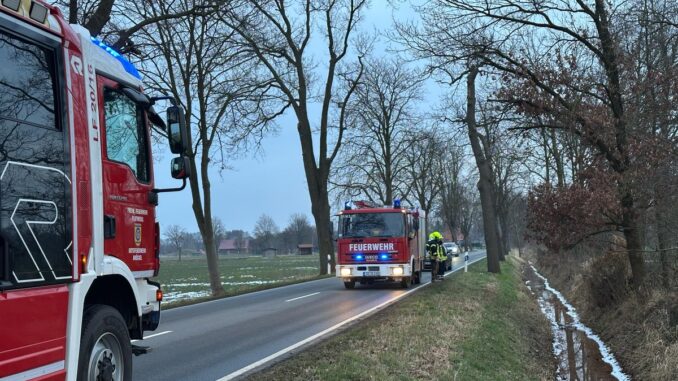 FW Flotwedel: Abraumfeuer sorgt für Feuerwehreinsatz bei Wiedenrode