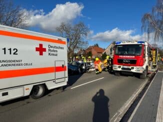 FW Flotwedel: Feuerwehr und Rettungsdienst befreien eingeschlossenen Fahrzeugführer nach Verkehrsunfall