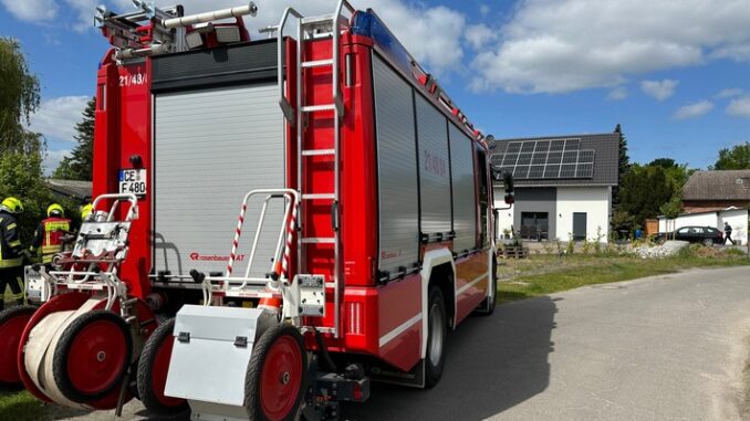 FW Flotwedel: Ortsfeuerwehr Eicklingen rückt zu vermeintlicher Rauchentwicklung an der B214 aus