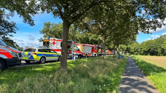 FW Flotwedel: Zwei Schwerstverletzte nach Verkehrsunfall auf B214 bei Eicklingen