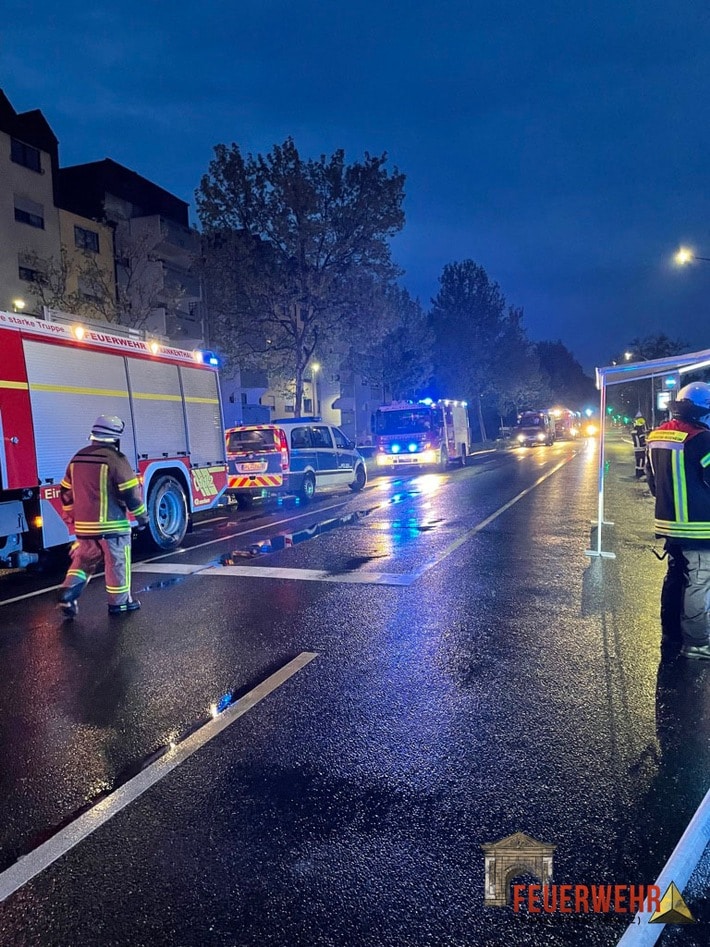 FW Frankenthal: Tiefgaragenbrand in der Mahlastraße