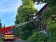 FW-GE: Brand in einem leerstehenden Gebäude in Bismarck