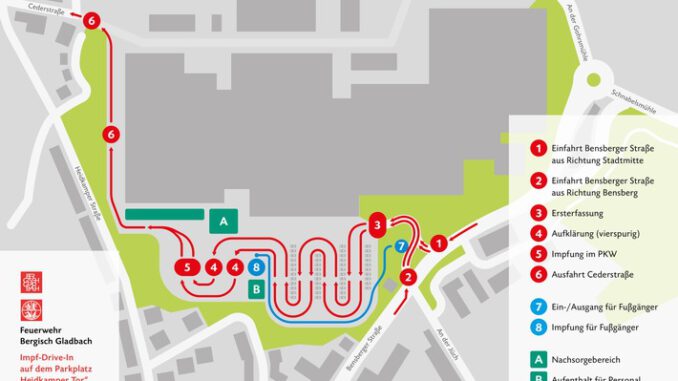 FW-GL: Impf-Drive-In der Feuerwehr Bergisch Gladbach öffnet erneut am 11. Dezember