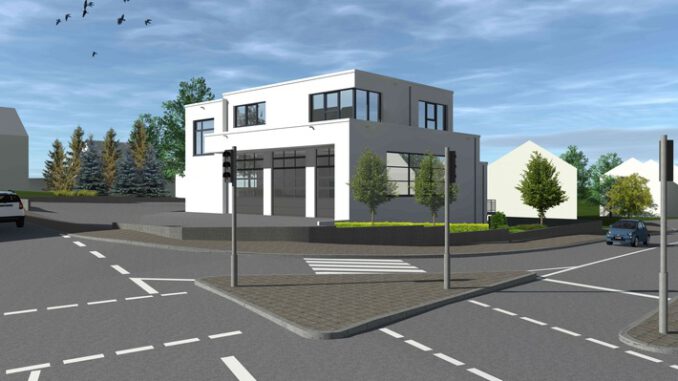 FW-GL: Medieneinladung zum Richtfest des neuen Feuerwehrhauses im Stadtteil Schildgen von Bergisch Gladbach