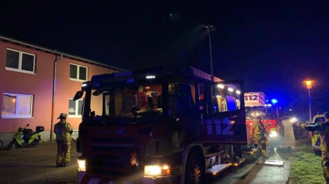 FW-GLA: Brand in städtischer Unterkunft