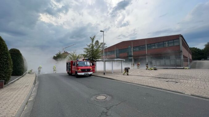 FW Gangelt: Einsatzübung in Schreinerei