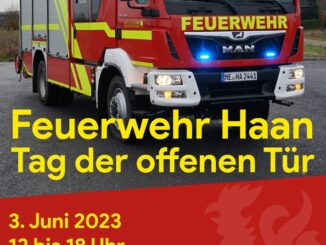 FW-HAAN: Tag der offenen Tür bei der Feuerwehr Haan am 3. Juni