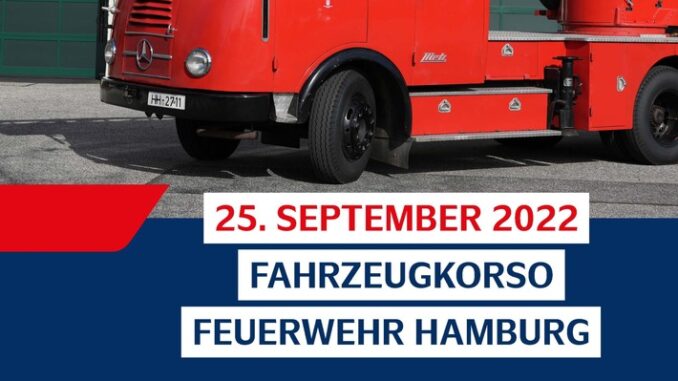 FW-HH: 150 Jahre Feuerwehr Hamburg - Fahrzeugkorso durch die Innenstadt