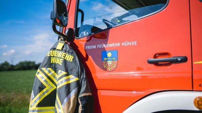 FW Hünxe: Erneuter Flächenbrand