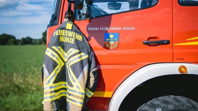 FW Hünxe: Kaminbrand
