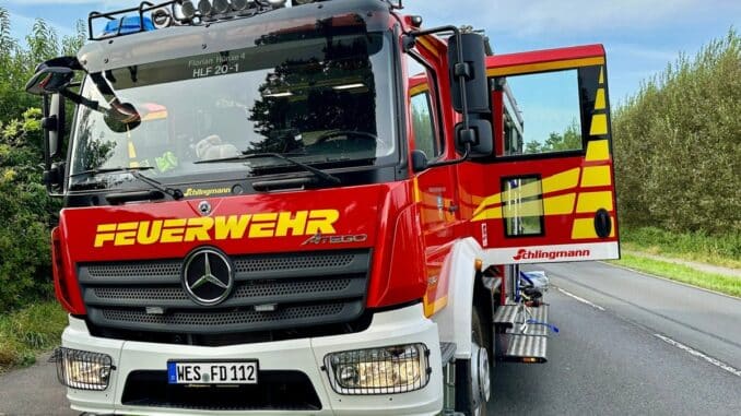 FW Hünxe: Rohrbruch verursacht Wasserschaden