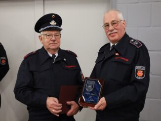 FW-KLE: Heinrich Hartmann 50 Jahre aktiv im Spielmannszug Reichswalde der Feuerwehr Kleve