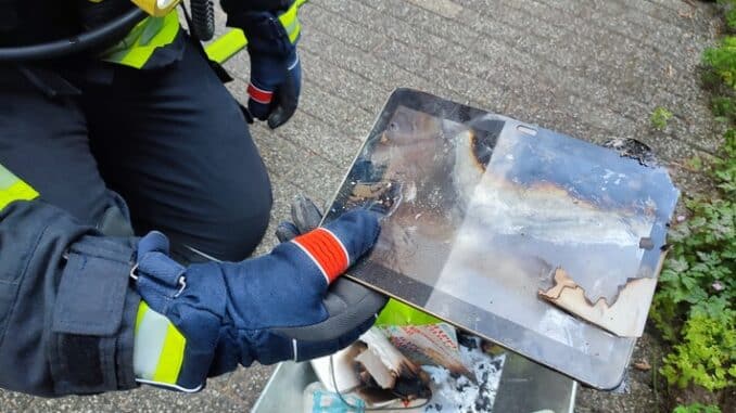 FW-KLE: Kellerbrand durch Tablet