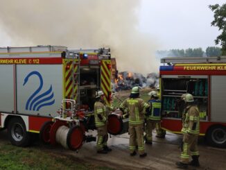 FW-KLE: Schaden von Emmericher Rheinbrücke abgewendet