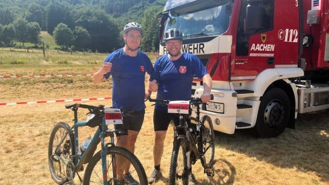 FW-KLE: Team Feuerwehr Kleve erfolgreich bei der Feuerwehr-Mountainbike-Meisterschaft in der Eifel