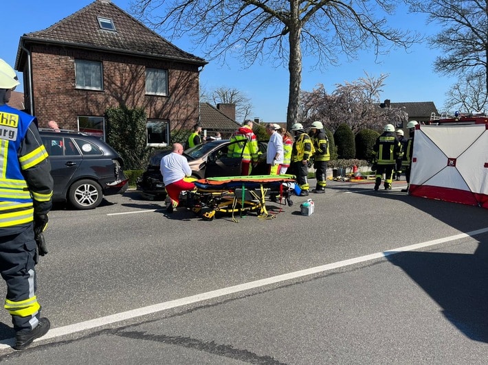 FW-KLE: Verkehrsunfall mit Verletzten