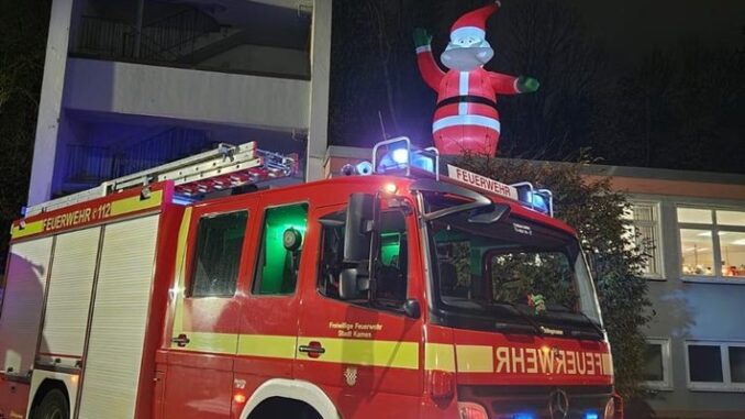 FW Kamen: Weihnachts- und Neujahrsgruß der Feuerwehr Kamen