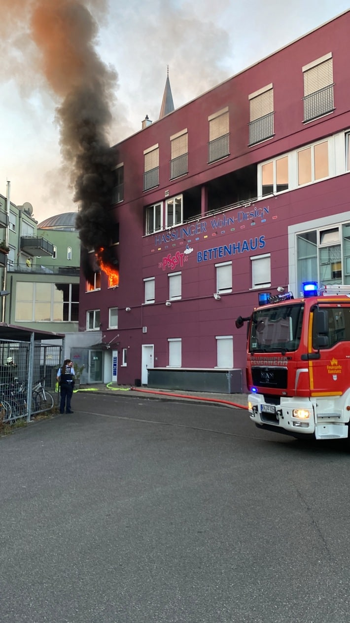 FW Konstanz: Gebäudebrand