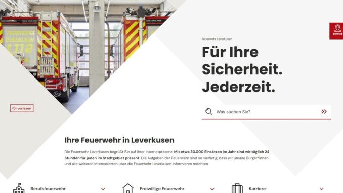 FW-LEV: Feuerwehr Leverkusen präsentiert sich mit neuer Website