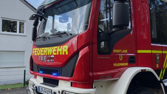 FW Lage: Einsatzreicher Samstag für die Feuerwehr Lage - 22.10.2022