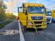 FW Lehrte: Brennendes Traktorgespann mit Strohballen, eine getroffene Gasleitung und ein LKW Unfall auf der Autobahn A2: 3 Einsätze in 70 Minuten