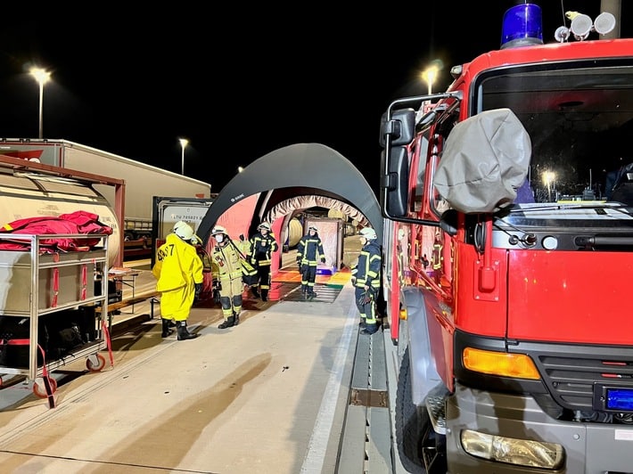 FW Lehrte: Erneuter Gefahrguteinsatz beim MegaHub Lehrte