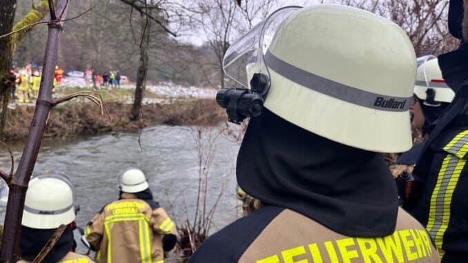 FW-Lohmar: Wasserrettung an der Sülz am 11.01.2025