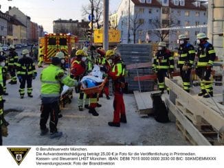 FW-M: Absturz auf Baustelle (Au)