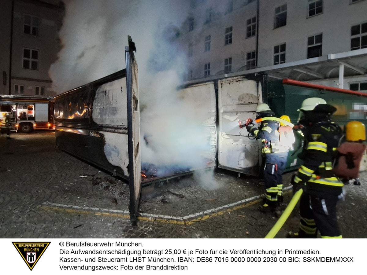 FW-M: Baucontainer in Flammen (Neuhausen)