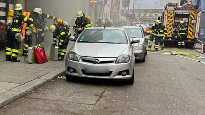 FW-M: Brand in Tiefgarage (Isarvorstadt)