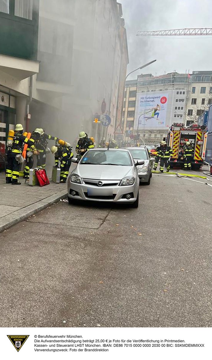 FW-M: Brand in Tiefgarage (Isarvorstadt)