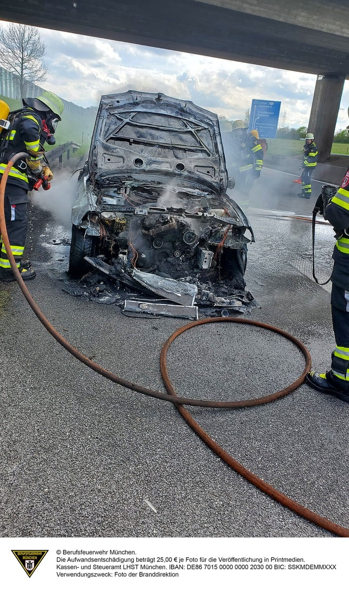 FW-M: Fahrzeug in Vollbrand (A99 Allach)