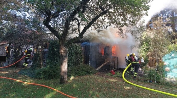 FW-M: Feuer im Gartenhaus (Allach-Untermenzing)