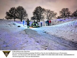 FW-M: Schlittenunfall am Berg (Olympiapark)