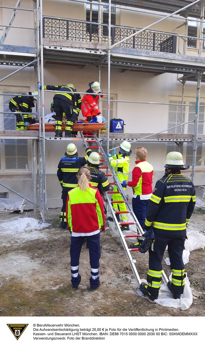 FW-M: Unfall auf Baustelle (Solln)