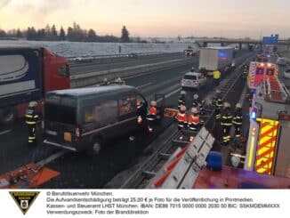 FW-M: Verkehrsunfall auf der A99 (Lochhausen)