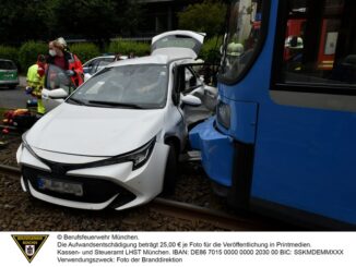 FW-M: Verkehrsunfall mit Tram (Laim)