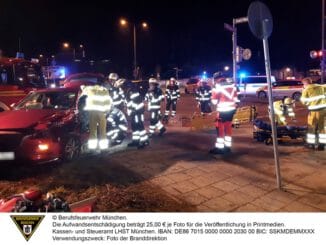 FW-M: Verkehrsunfall mit hohem Schaden (Ramersdorf-Perlach)